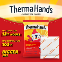 Load image into Gallery viewer, ThermaHands Hand Warmers [50 Pack] - Premium Quality (Duration: 12 + Hours of Heat) Air-Activated, Convenient, Safe, Natural, Odorless, &amp; Long Lasting Warmers
