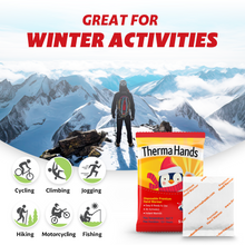 Load image into Gallery viewer, ThermaHands Hand Warmers [50 Pack] - Premium Quality (Duration: 12 + Hours of Heat) Air-Activated, Convenient, Safe, Natural, Odorless, &amp; Long Lasting Warmers