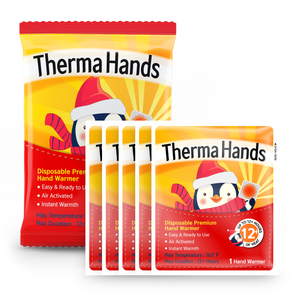 ThermaHands Hand Warmers [60 Pack] - Premium Quality (Duration: 12 + Hours of Heat) Air-Activated, Convenient, Safe, Natural, Odorless, & Long Lasting Warmers